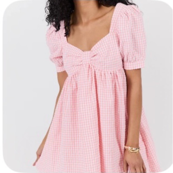 Pink Lily Dresses & Skirts - Pink Lily Pink Gingham Dress